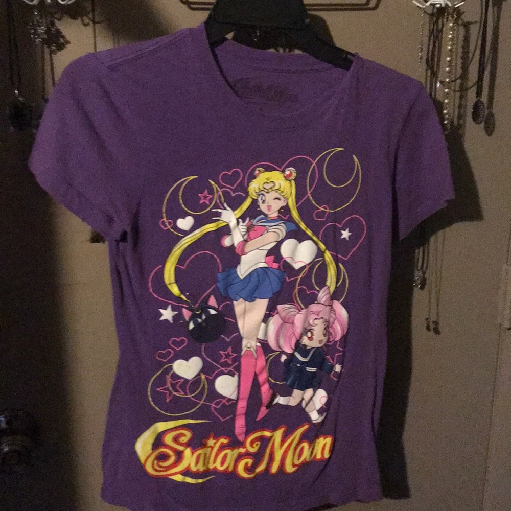 Sailor moon t-shirt purple